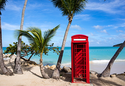 Phonebox on the beach