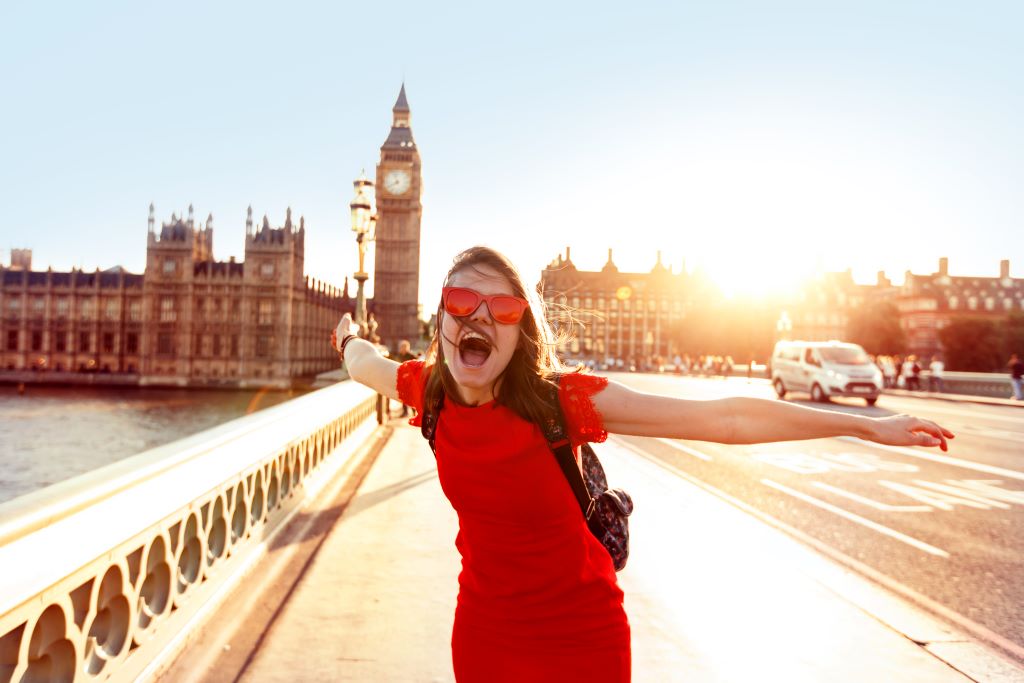 Lady at Westminster Bridge