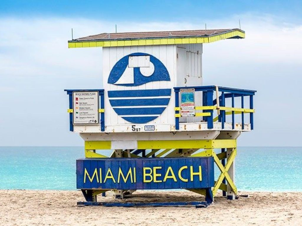 The lifeguard towers of Miami Beach