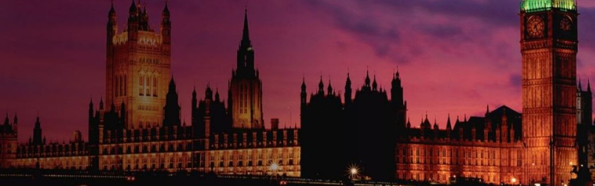 Houses of Parliament purple sky