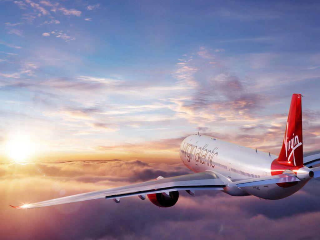 A330Neo flying into sunset