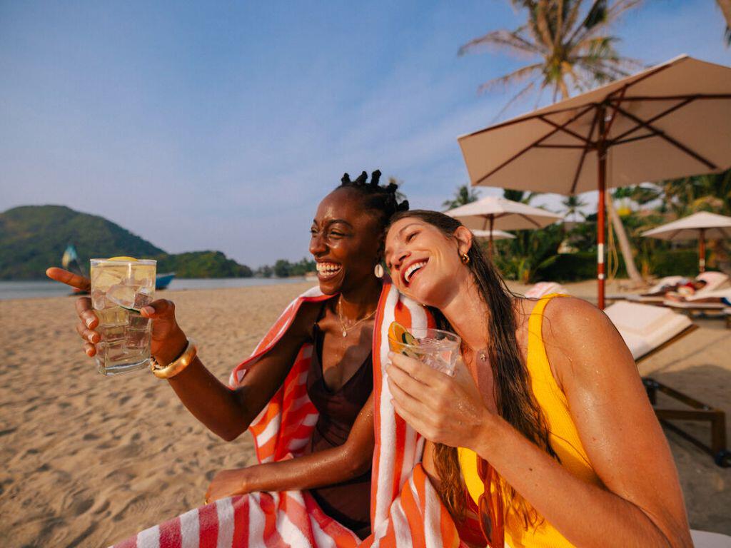 Friends on the beach