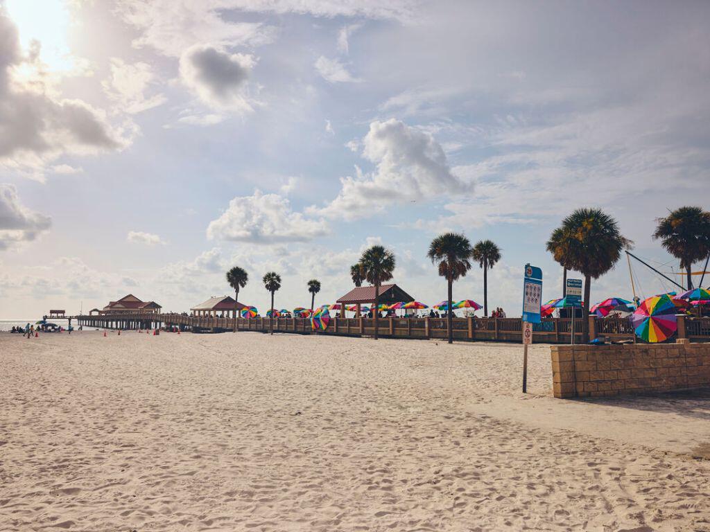 Clearwater beach and pier