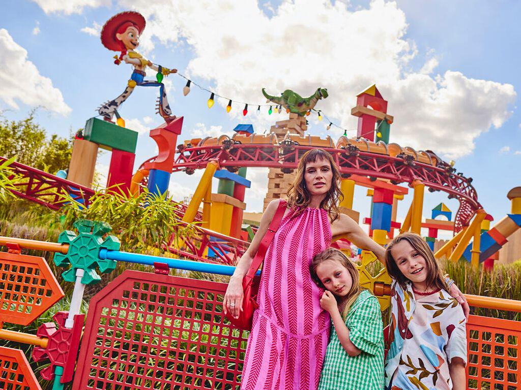 Family in Toy Story Labd at Disney