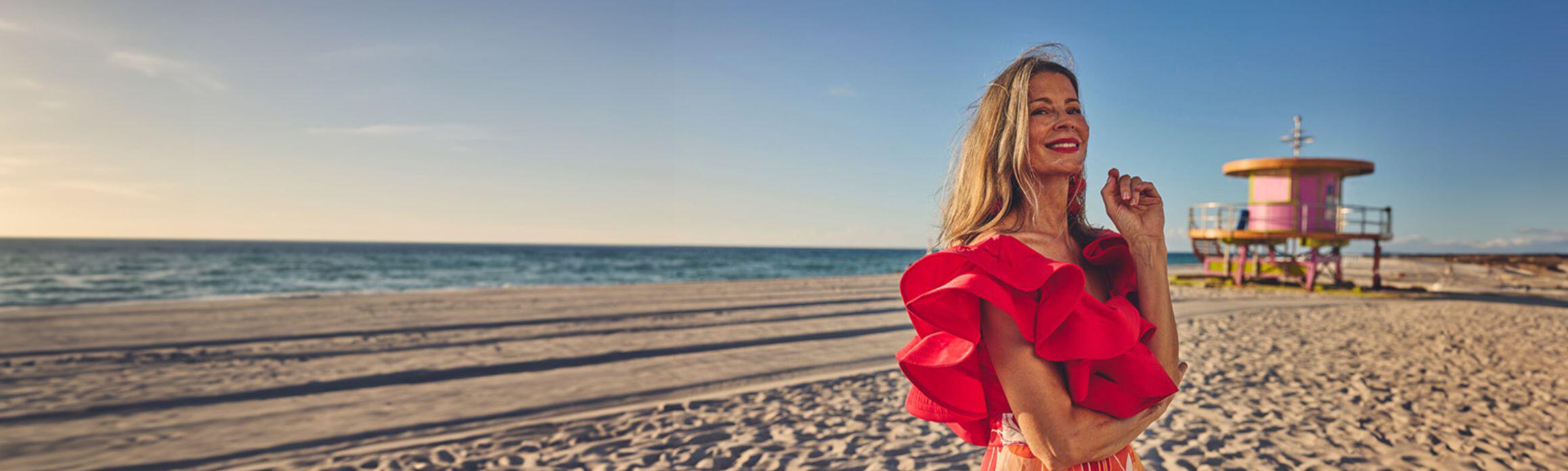 Woman on the beach