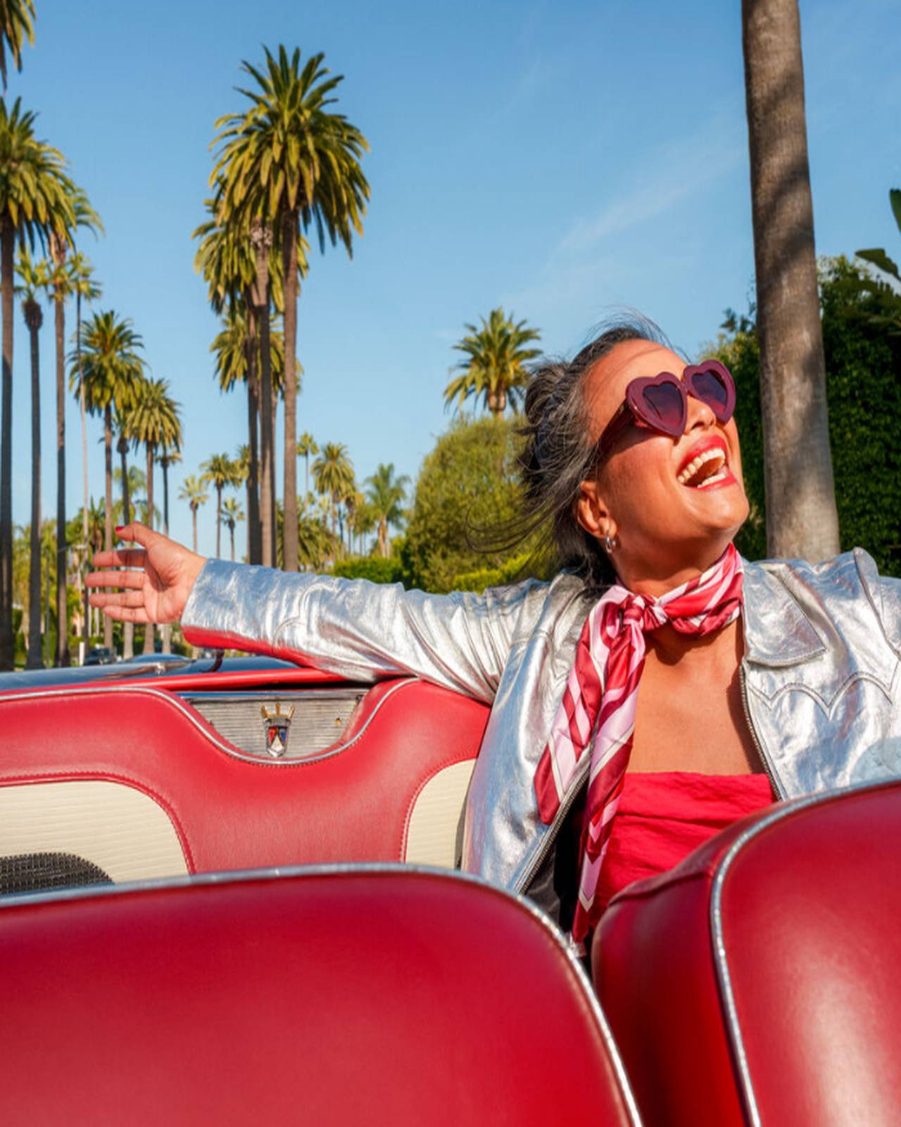 Lady in a car
