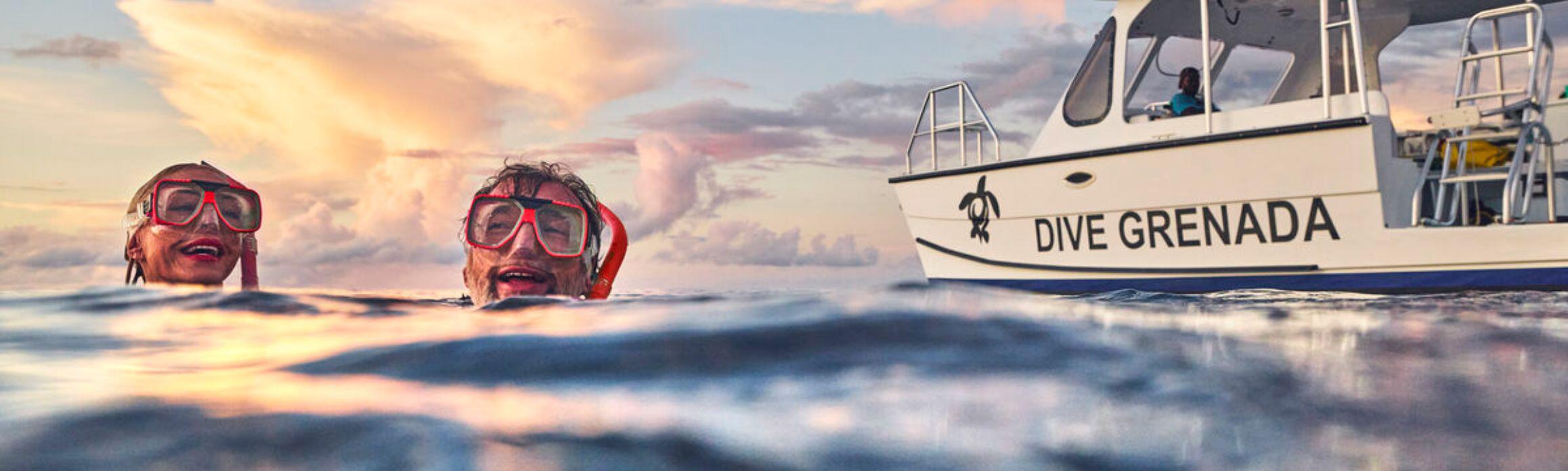 Couple in the sea