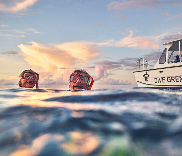 Couple in the sea