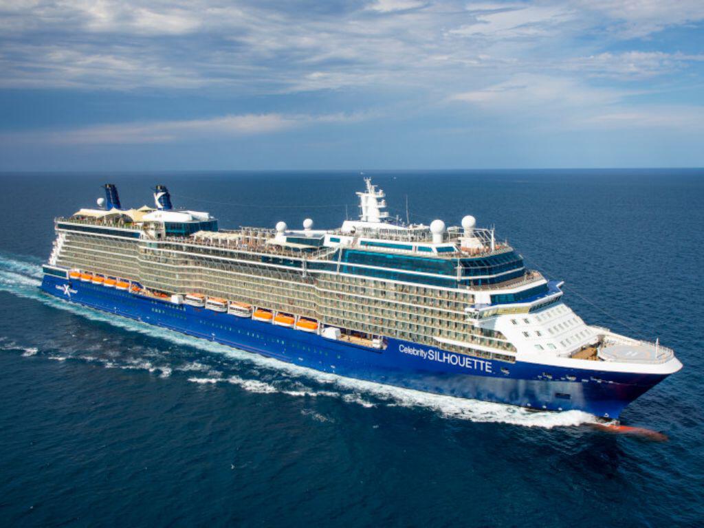 Aerial view of Celebrity Cruise Ship