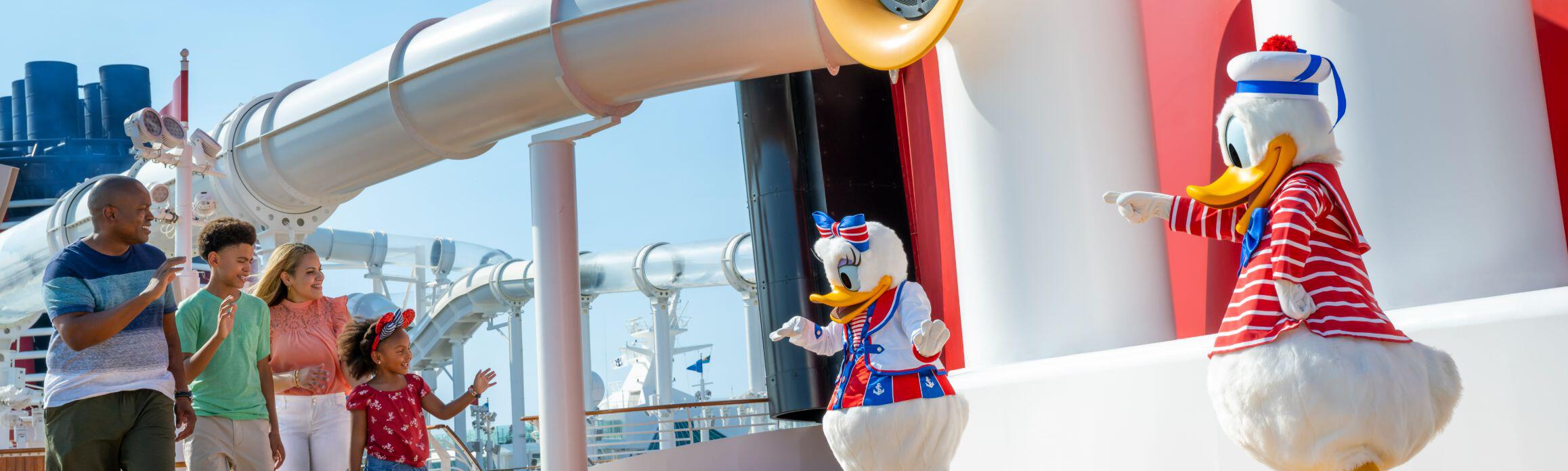 Family on a Disney cruise
