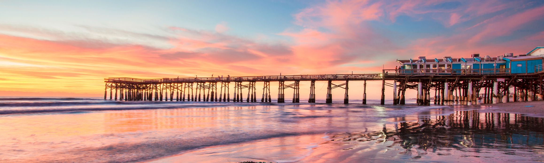 Cocoa Beach at sunset