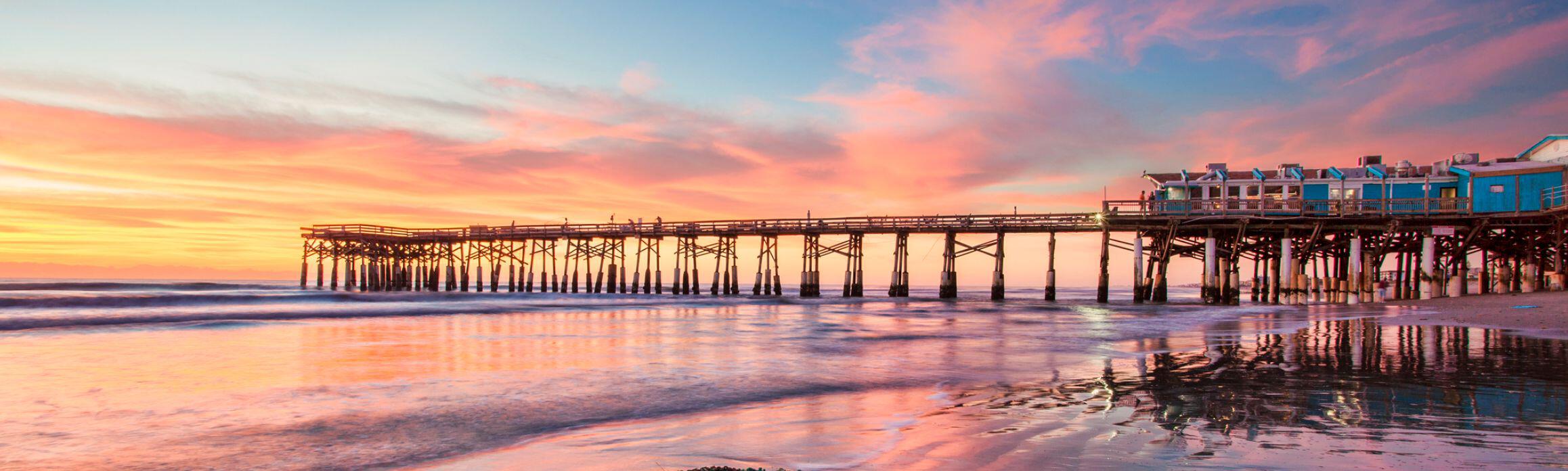 Cocoa Beach at sunset