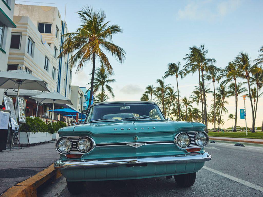 Car on Ocean Drive