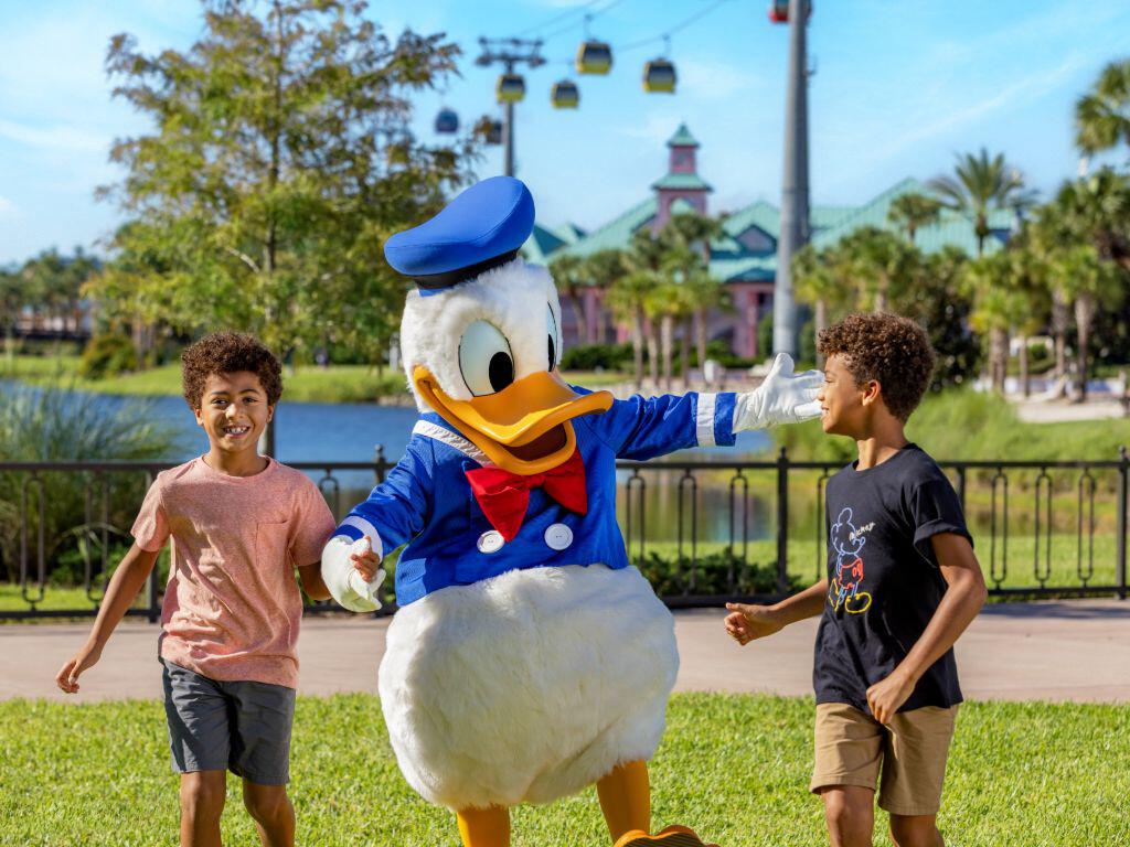 Boys with Donald Duck