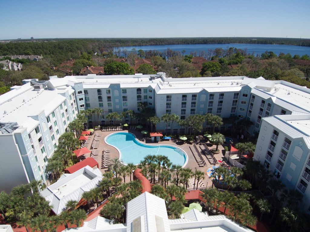 Aerial view of Holiday Inn Lake Buena Vista