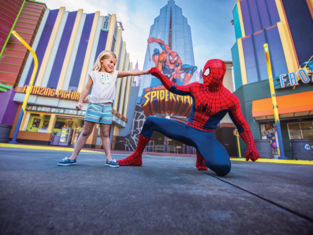 Girl and Spiderman