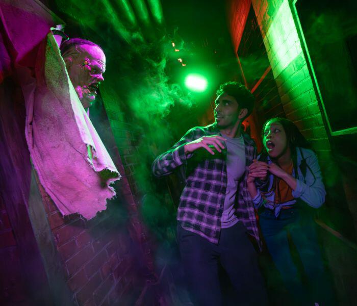 Guests at Halloween Horror Nights