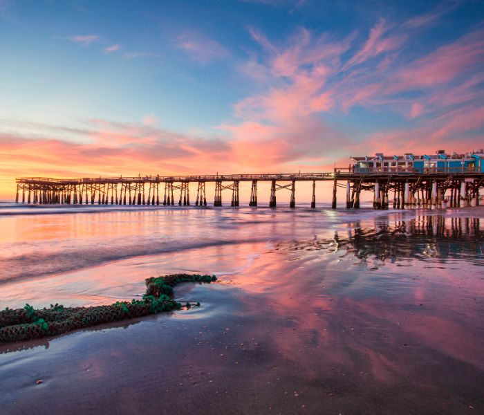 Cocoa Beach at sunset