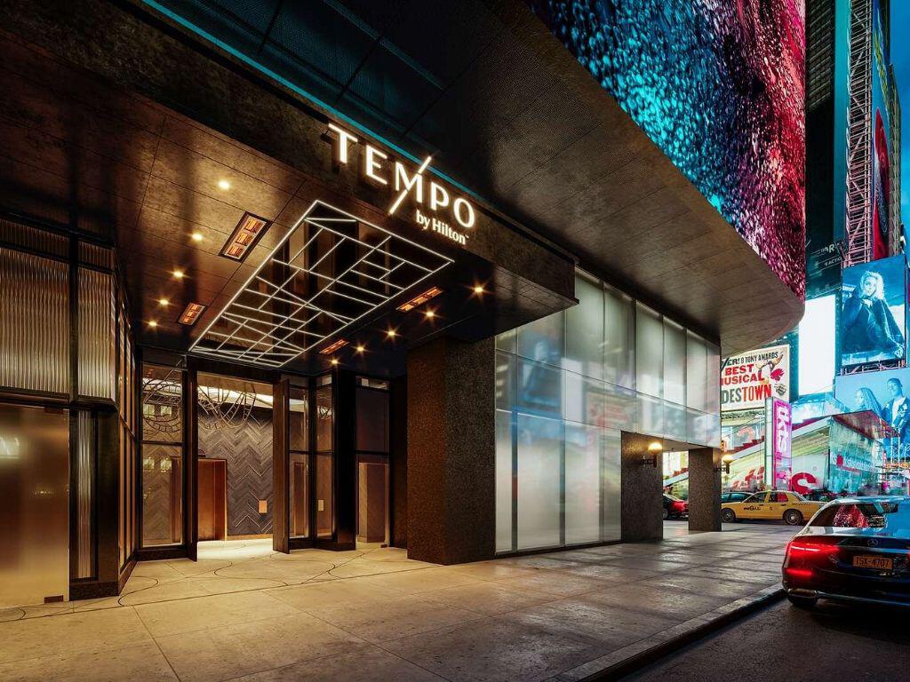 Entrance to Tempo hotel in New York
