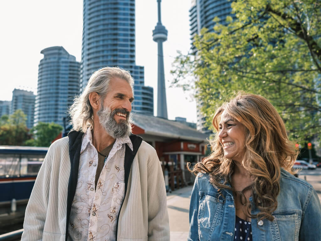 Couple on Toronto waterfront