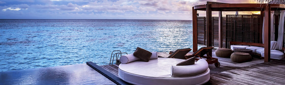 Luxury maldives overwater villa