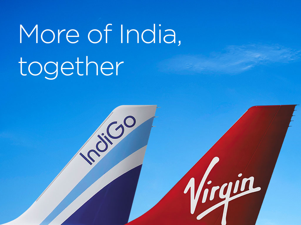 Virgin codeshare partnership with IndiGo