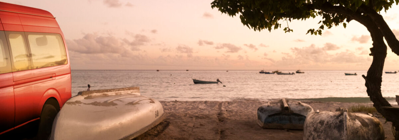 A birds-eye view of the Barbados coast