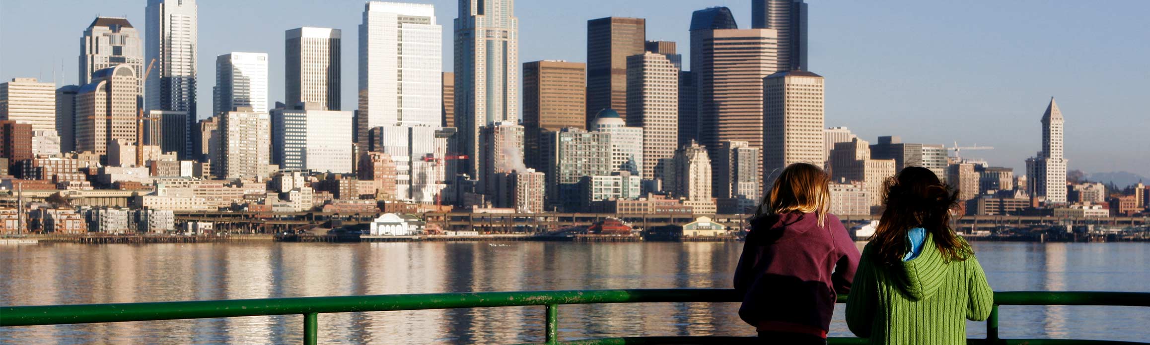 A view of Seattle's skyline from the water