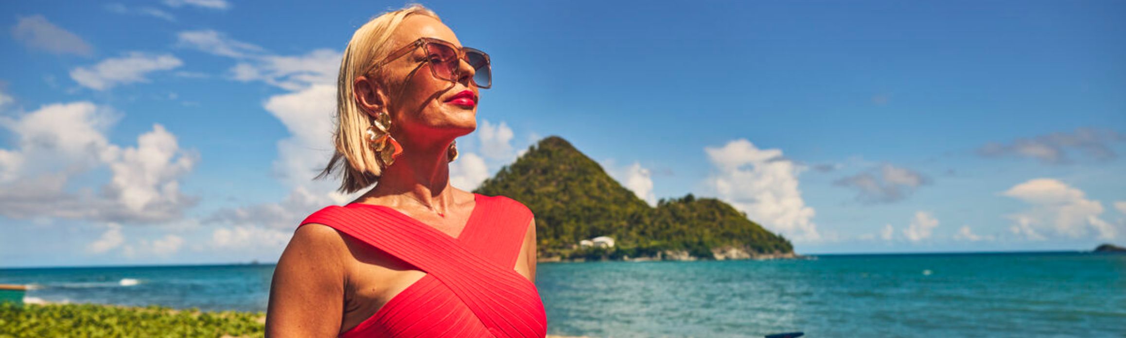 Lady in the Caribbean