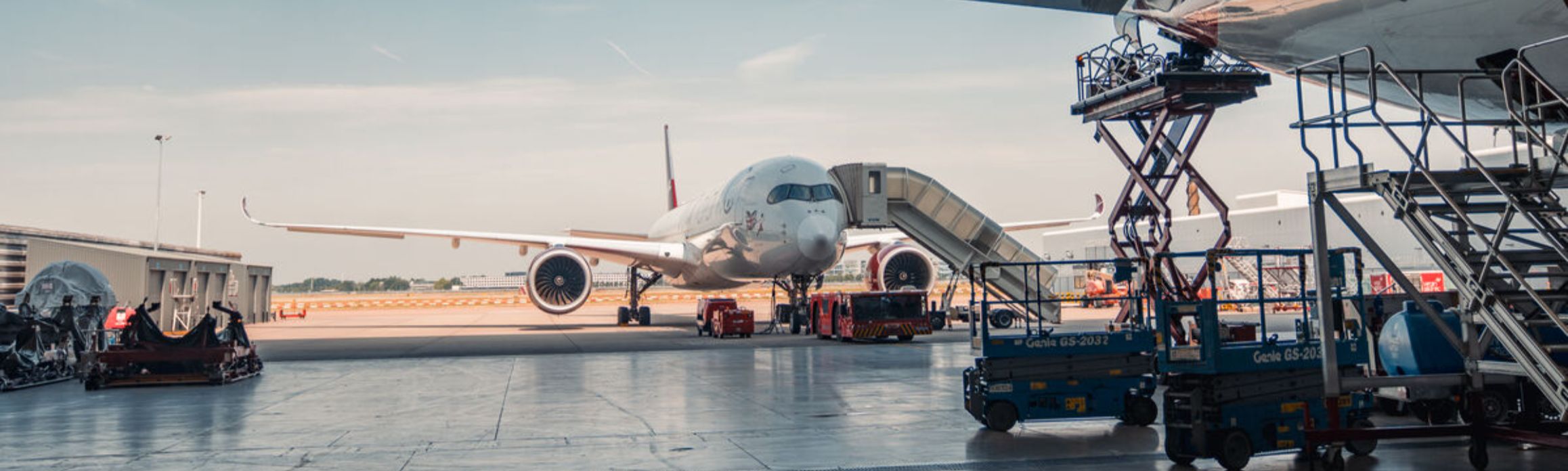 Virgin Atlantic aircraft engineering hanger