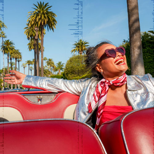 Family on beach banner