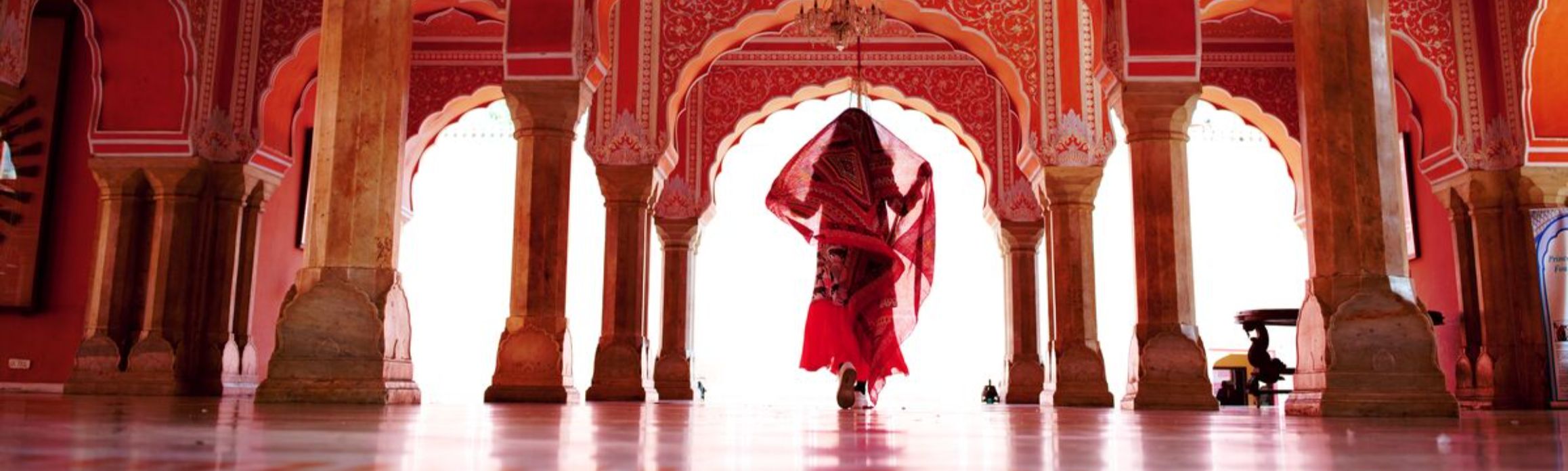 Lady in an Indian palace