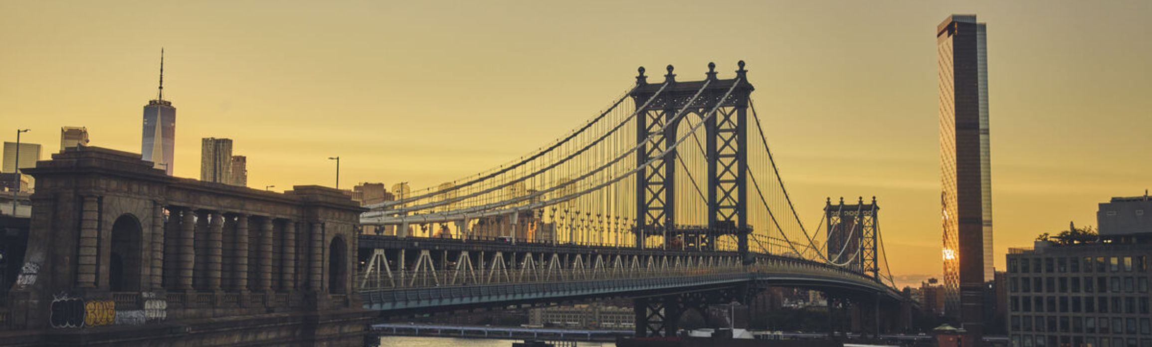 Brooklyn Bridge at sunset