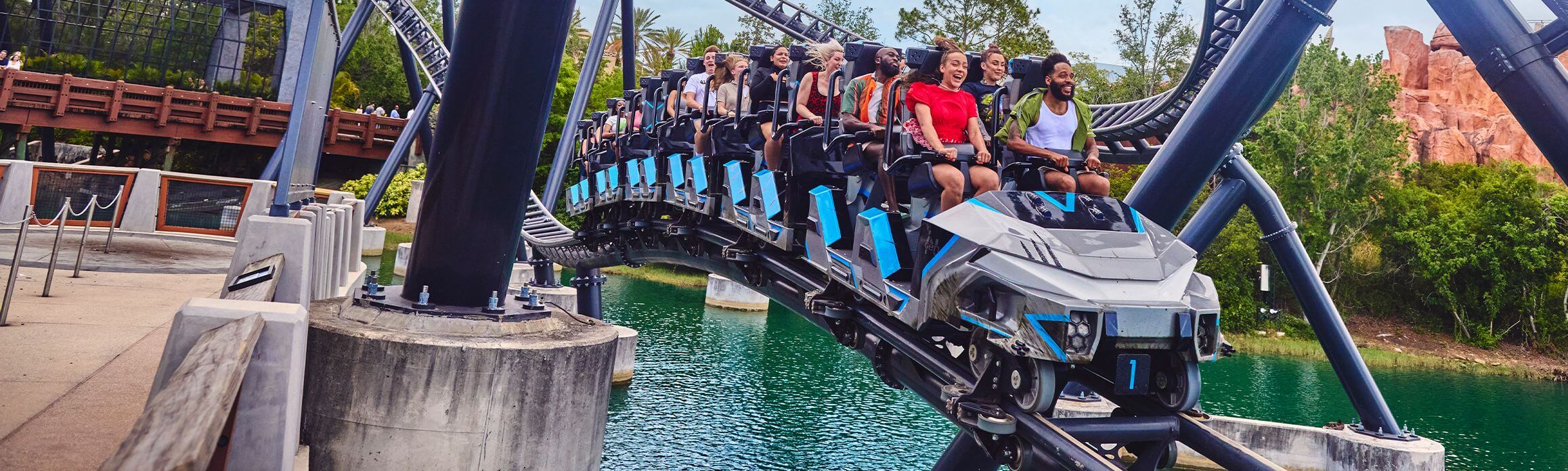 Velocicoaster rollerocaster at Universal Orlando