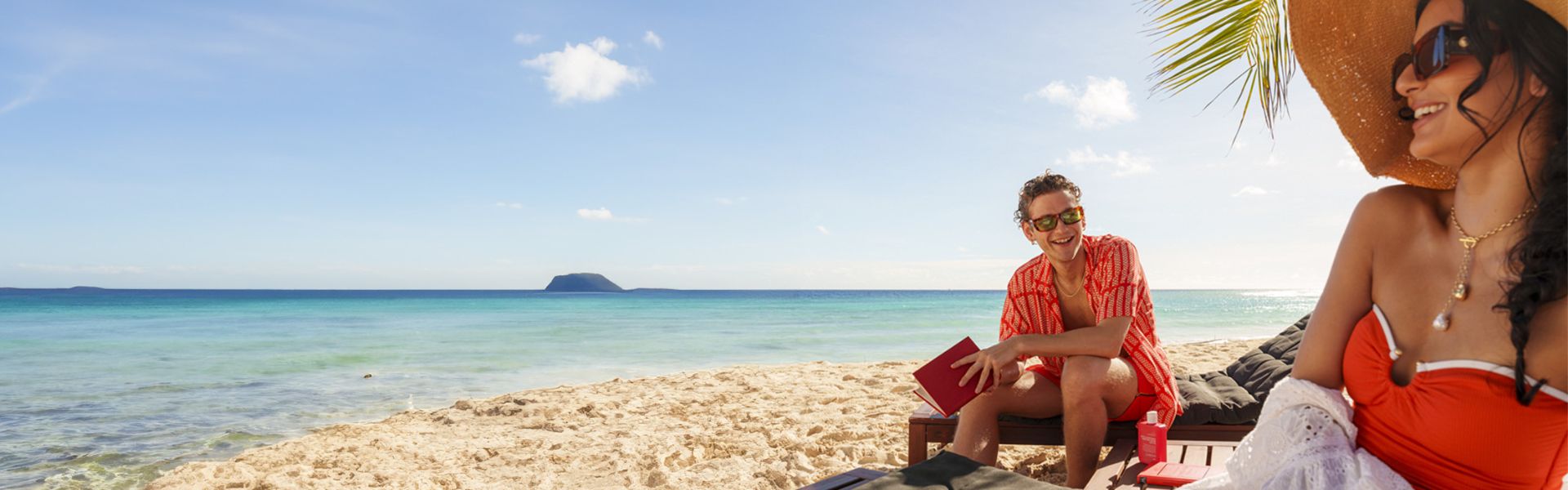 couple on Barbados beach