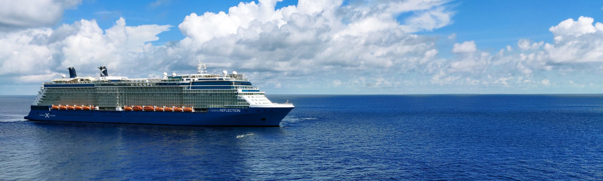 Celebrity Cruise ship at sea