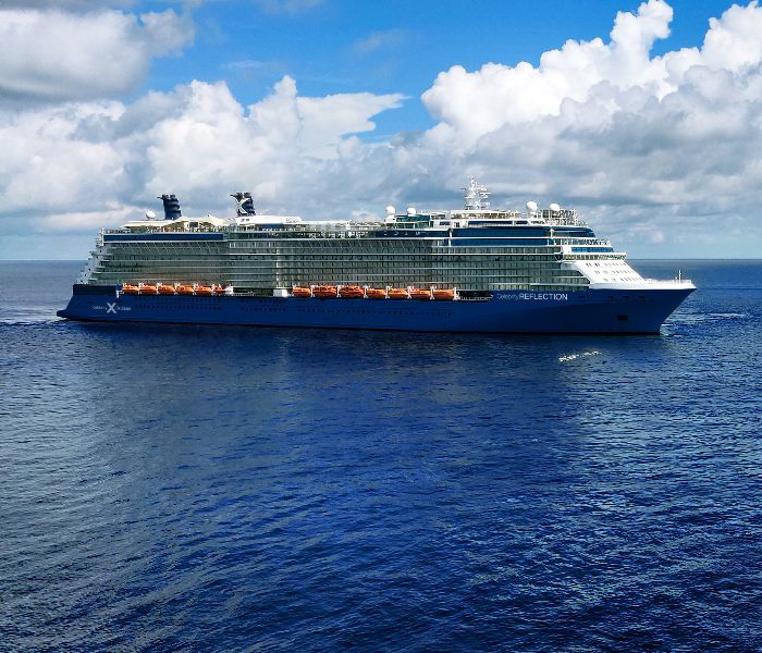 Celebrity Cruise ship at sea