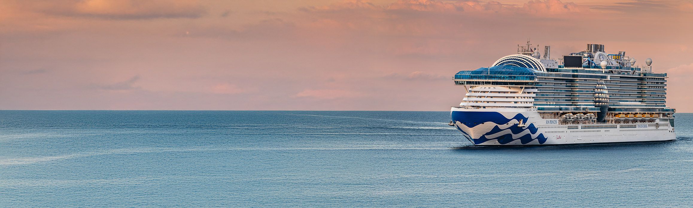 Sun Princess cruise ship at sea