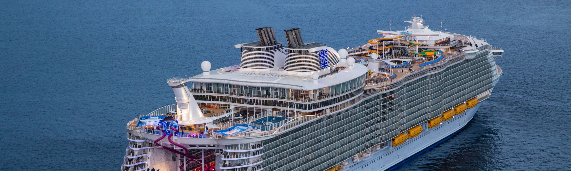 Aerial view of Harmony of the Seas
