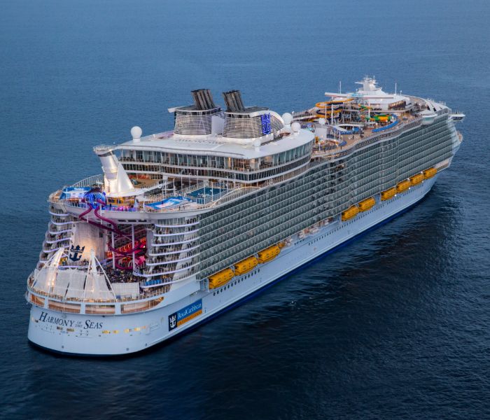 Aerial view of Harmony of the Seas