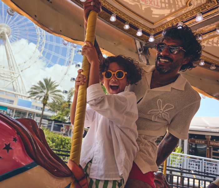 Boy and Dad in Icon Park