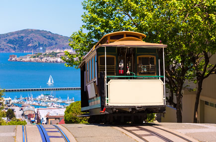 San Fran cable car